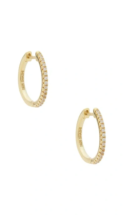 Shashi Daily Diamond Hoop Earrings In Gold