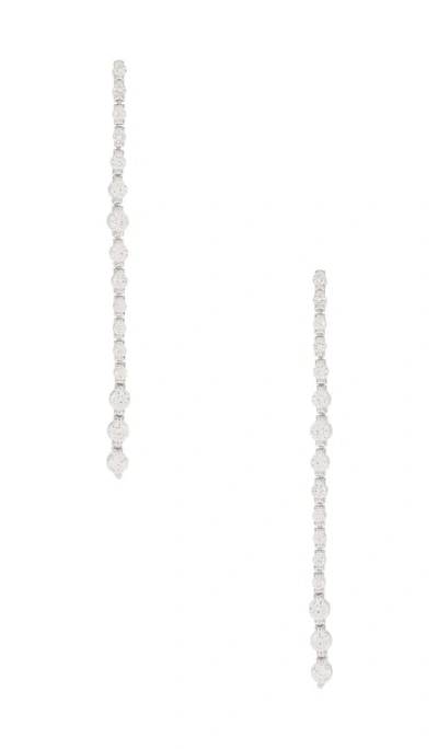 Shashi Diamond Drop Earring In 실버