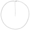 Shashi Diamond Tennis Necklace In Silver