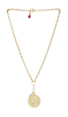 Shashi Double Coin Necklace In Metallic Gold