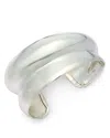 Shashi Double Dome Cuff Bracelet In Silver