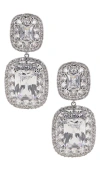 Shashi Double Halo Earring In Metallic