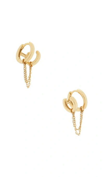 Shashi Double Katerina Chain Earring In Gold