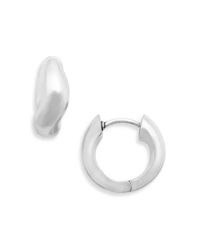 Shashi Everyday Hoop Earrings In Metallic