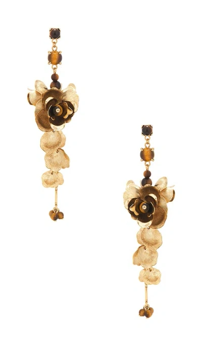 Shashi Gardenia Earring In Brown