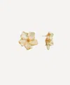 Shashi Gold-plated Iys Flower Stud Earrings In Gold