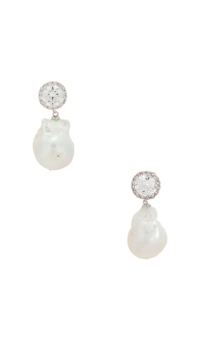 Shashi Halo Pearl Earring