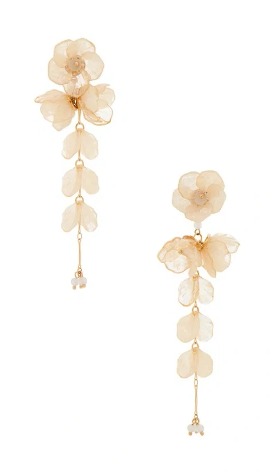 Shashi Iris Earring In White