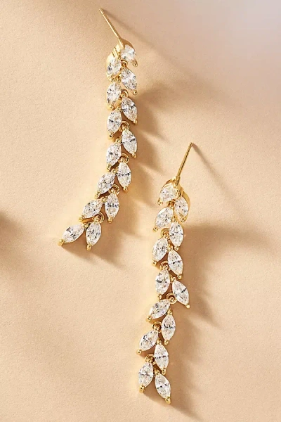 Shashi Jadore Leaf Drop Earrings In Gold