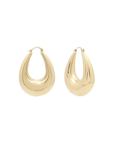 Shashi Julia Oval Hoop Earrings In Gold