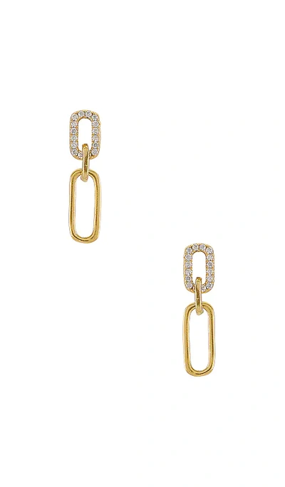 Shashi Justice Pave Earrings In Gold