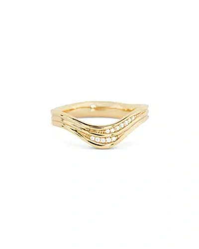 Shashi Justice Pave Ring In Gold