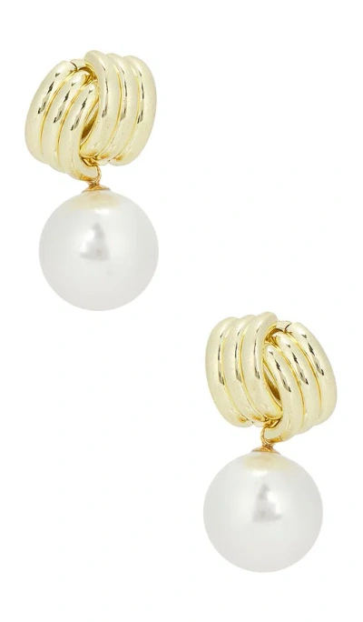 Shashi Knot Pearl Drop Earring