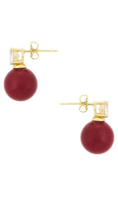 Shashi Lacquer Le Rouge Earring In Red