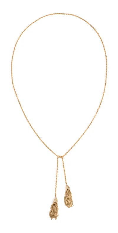 Shashi Le Pompon Necklace Gold