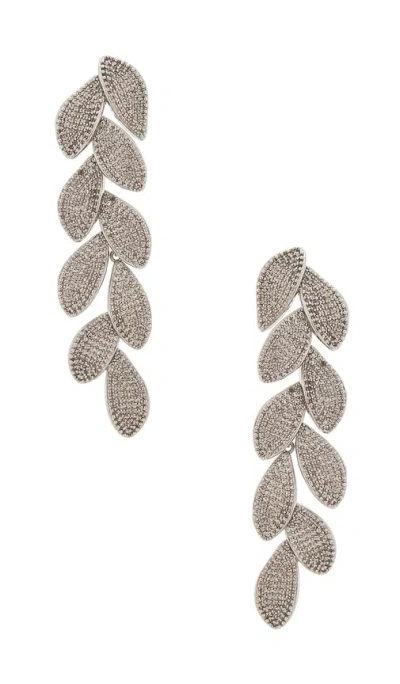 Shashi Lilietta Leaf Earring In Silver