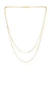 Shashi Line Necklace In Gold