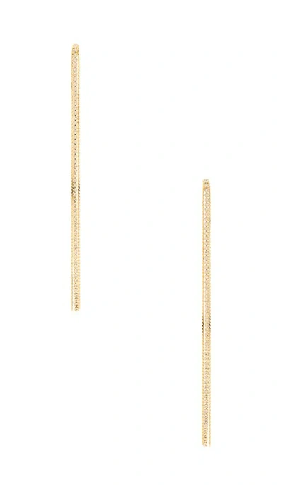 Shashi Lucrezia 垂褶耳饰 In Gold