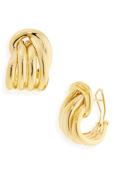 Shashi Margaux Hoop Earrings In Blue
