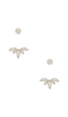 Shashi Marquise Ear Jacket In Silver