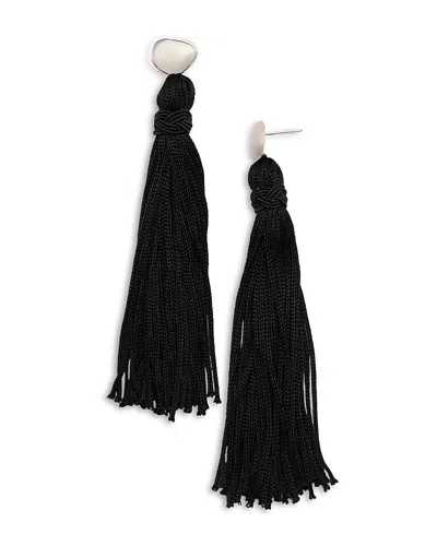Shashi Maxime Tassel Earrings In Black