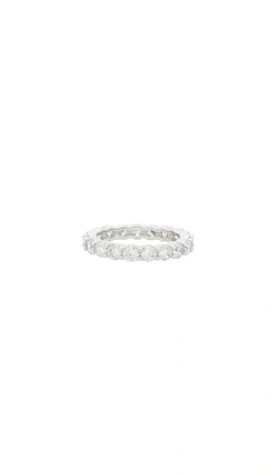 Shashi Medium Diamond Tennis Ring In Metallic