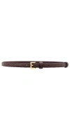 Shashi Mia Skinny Belt In 棕色