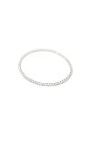 Shashi Micro Pave Hinge Bangle In White