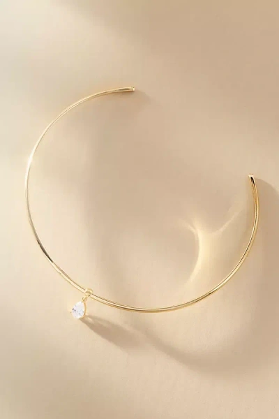 Shashi Nikita Crystal Choker Necklace In Gold