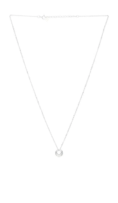 Shashi Orbit Pendant Necklace In Silver
