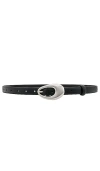 Shashi Oval Buckle Belt In 黑色