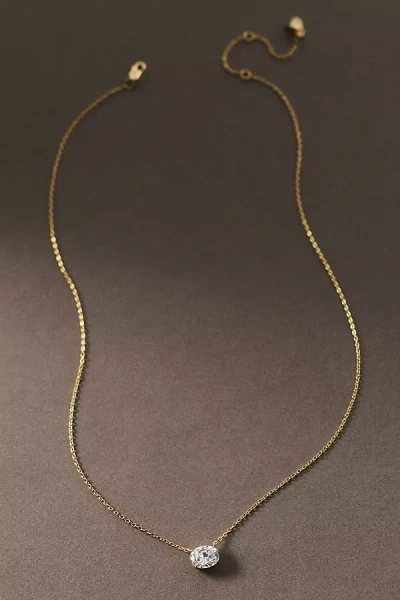 Shashi Oval East-west Necklace In Gold