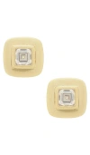 Shashi Reagan Square Studs In Gold