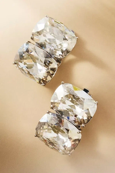 Shashi Ricky Crystal Stud Earrings In Silver