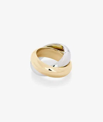 Shashi 14ct Gold-plated Vermeil Silver Ross Ring