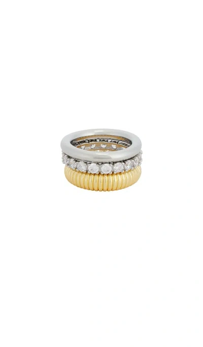 Shashi Roux Ring Set In Multi