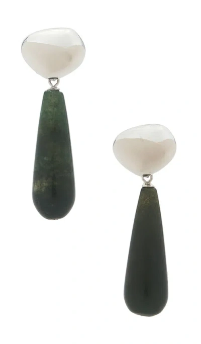 Shashi Sage Drop Earring In Green