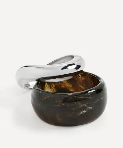 Shashi Silver-tone Riva Bangle Bracelet Set In Multi