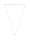 SHASHI SOLITAIRE STATION LARIAT NECKLACE