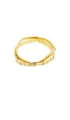Shashi Tilu Fortknox Set Bracelet In Gold