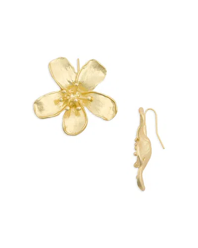 Shashi Tina Flower Drop Earrings In Gold