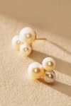 Shashi Trinity Pearl Stud Earrings In White