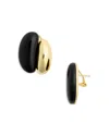 Shashi Una Lapis Earrings In Noir/gold