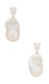 Shashi Violette Earring In 象牙白