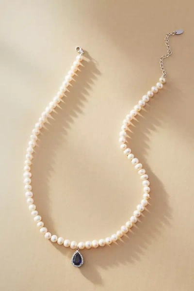 Shashi Vivant Pearl Necklace In White