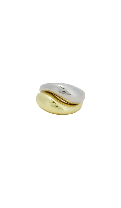 Shashi Wayne Ring Set In 金黄&银色