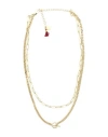 Shashi Woman Necklace Gold Size - Brass, 585/1000 Gold Plated In Gold