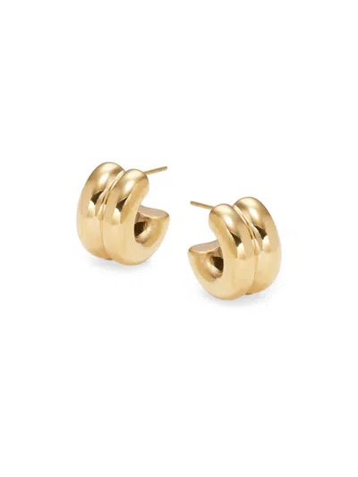 Shashi Women's 14k Goldplated Double Hoop Earrings In Brass