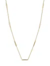 SHASHI WOMEN'S 14K GOLDPLATED STERLING SILVER BAR PENDANT CHAIN NECKLACE