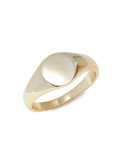 Shashi Women's 14k Goldplated Sterling Silver Signet Ring